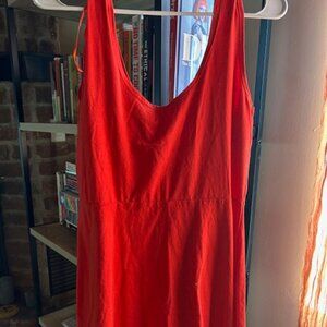 XL red skater dress